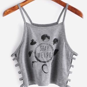🦋Stay Weird Hipster Crop Top 🦋